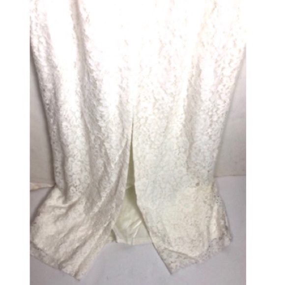 Donna Morgan Lark Ivory Lace Maxi Dress Sleeveless - Picture 6 of 8